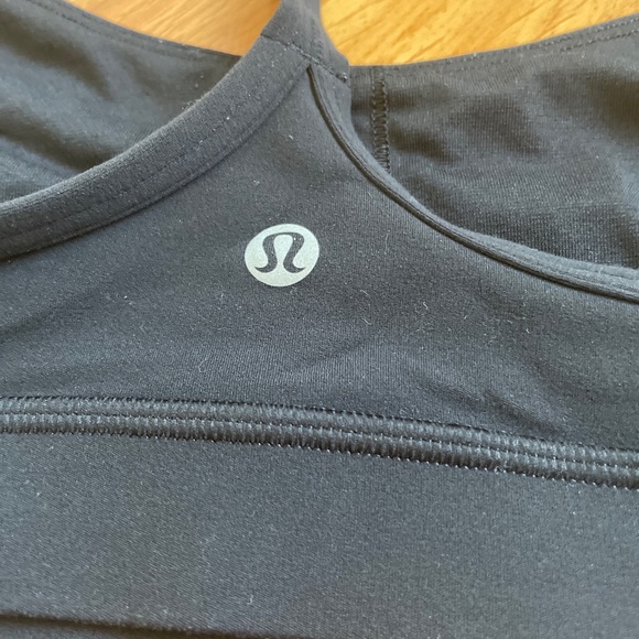 Lululemon Flow Y Bra Black size 6 Nulu - Picture 6 of 10